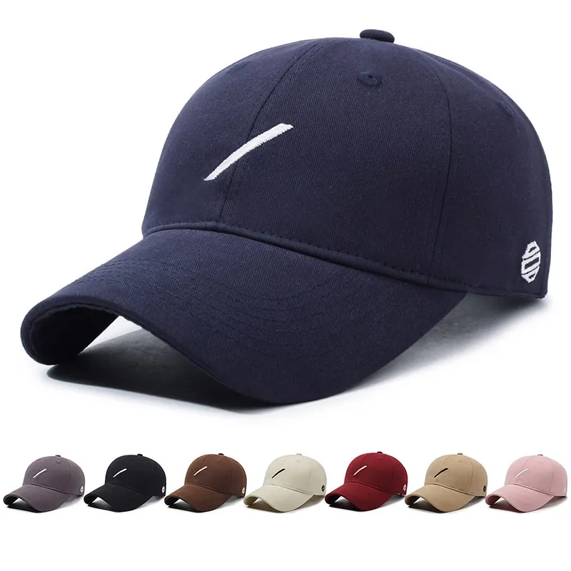 Cotton Baseball Cap Embroidered Minimalist Adjustable Leisure Sport Dad Hat Sun Protection Unisex
