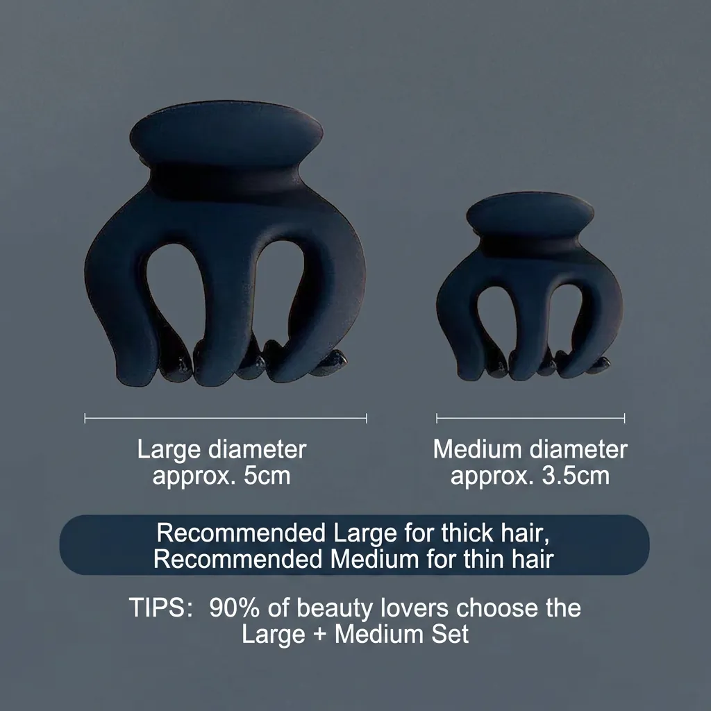 Matte Hair Claw Clips Small Acrylic Frosted Hairpin High Ponytail Holder Elegant Daily Headwear For Women
