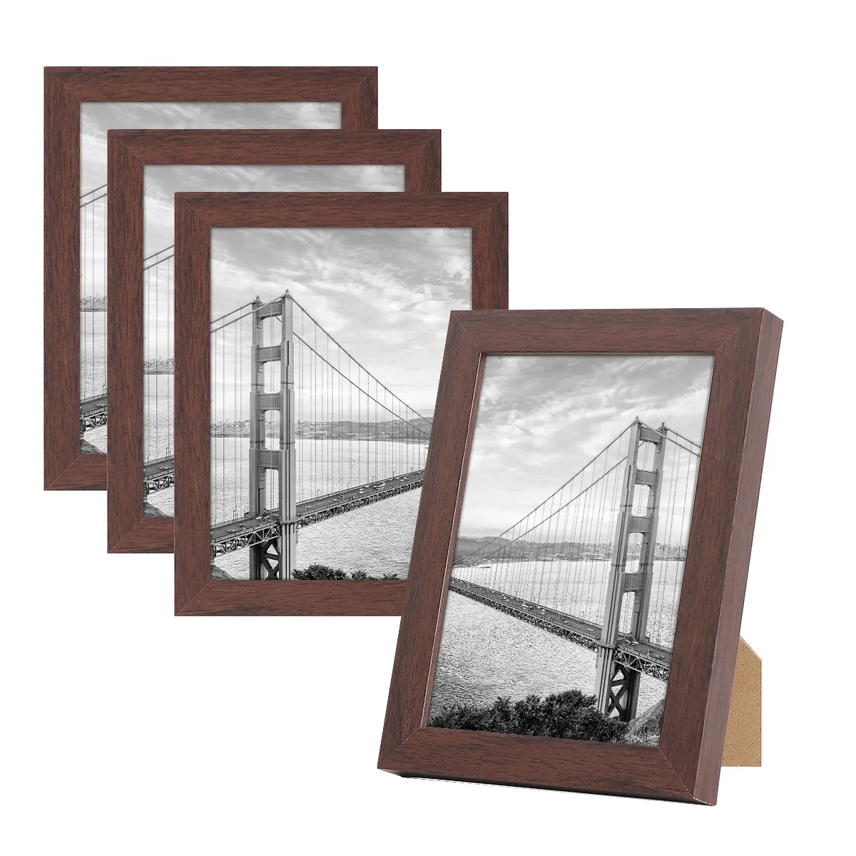 Nordic Style MDF Wood Photo Frame With Acrylic Glass For Wall Hanging Tabletop Display Modern Rectangular Poster Frame
