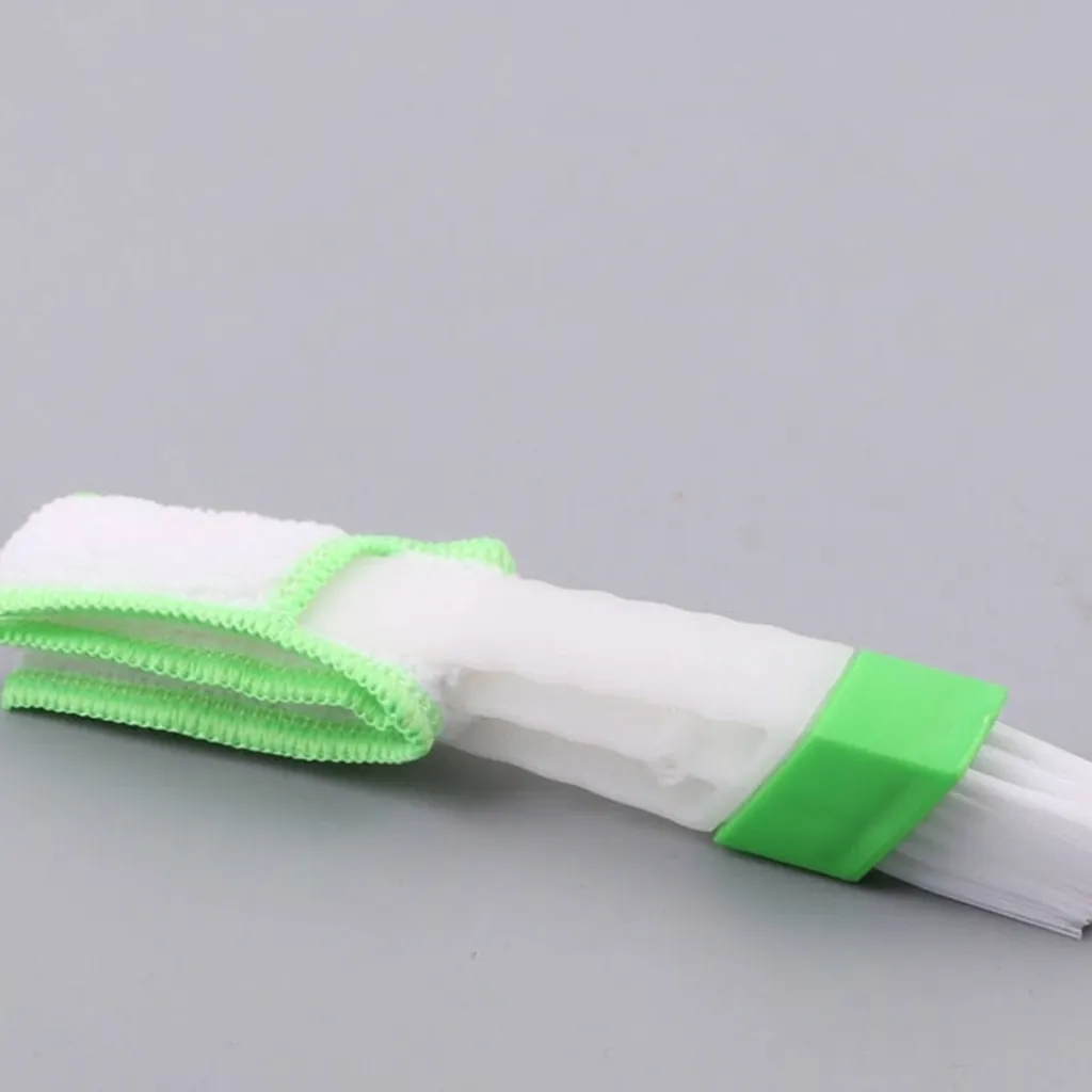 Spazzola Per La Pulizia Delle Prese D'aria Del Condizionatore D'auto A Doppia Estremità Strumento Per Spolverare In Microfibra Per Interni Cruscotto Tastiera Veneziane