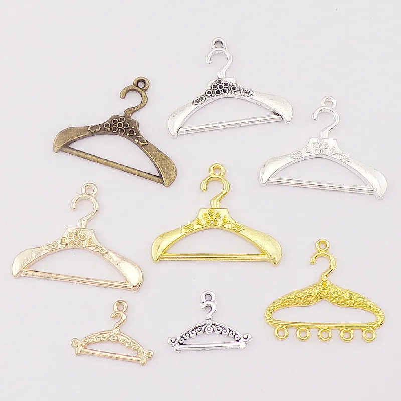 Hanger Charms Zinc Alloy Vintage Carved Electroplated Pendants For DIY Jewelry Making Necklace Earring Miniature Accessory