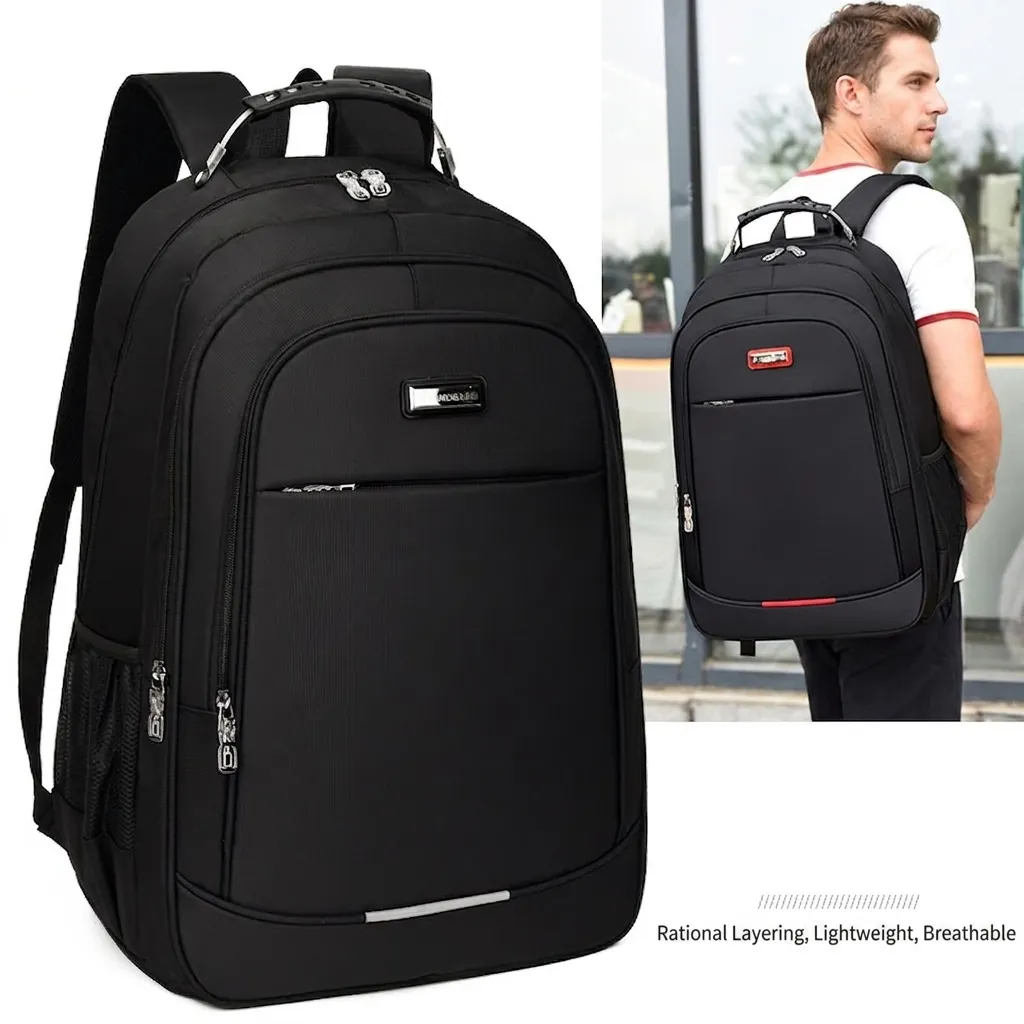 Business Laptop Backpack Oxford Cloth Large Capacity Waterproof Travel Commuter Professional Rucksack For Men