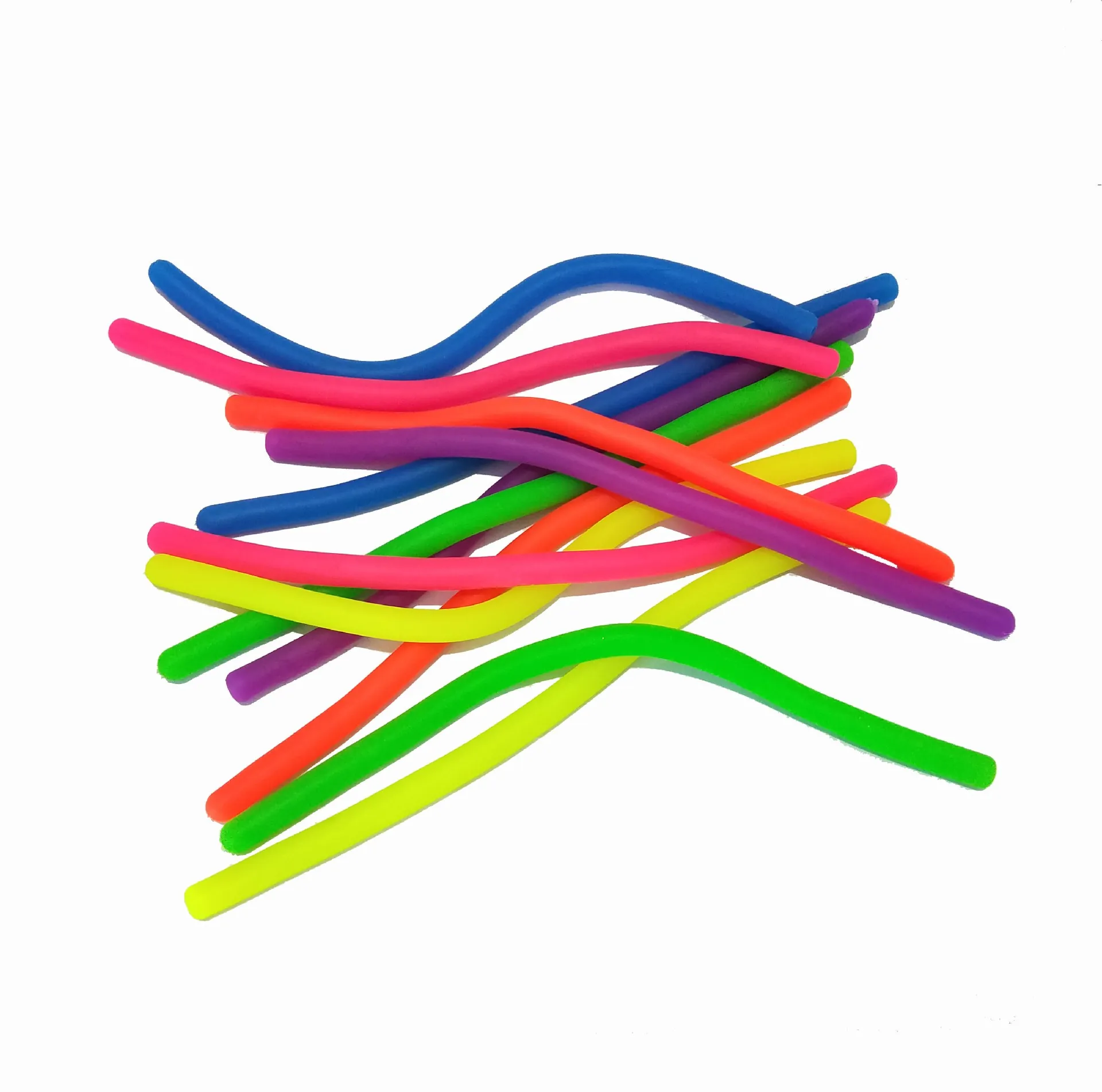 Stress Relief Elastic Monkey Noodles Colorful TPR Sensory Stretch String Toys For Kids And Adults