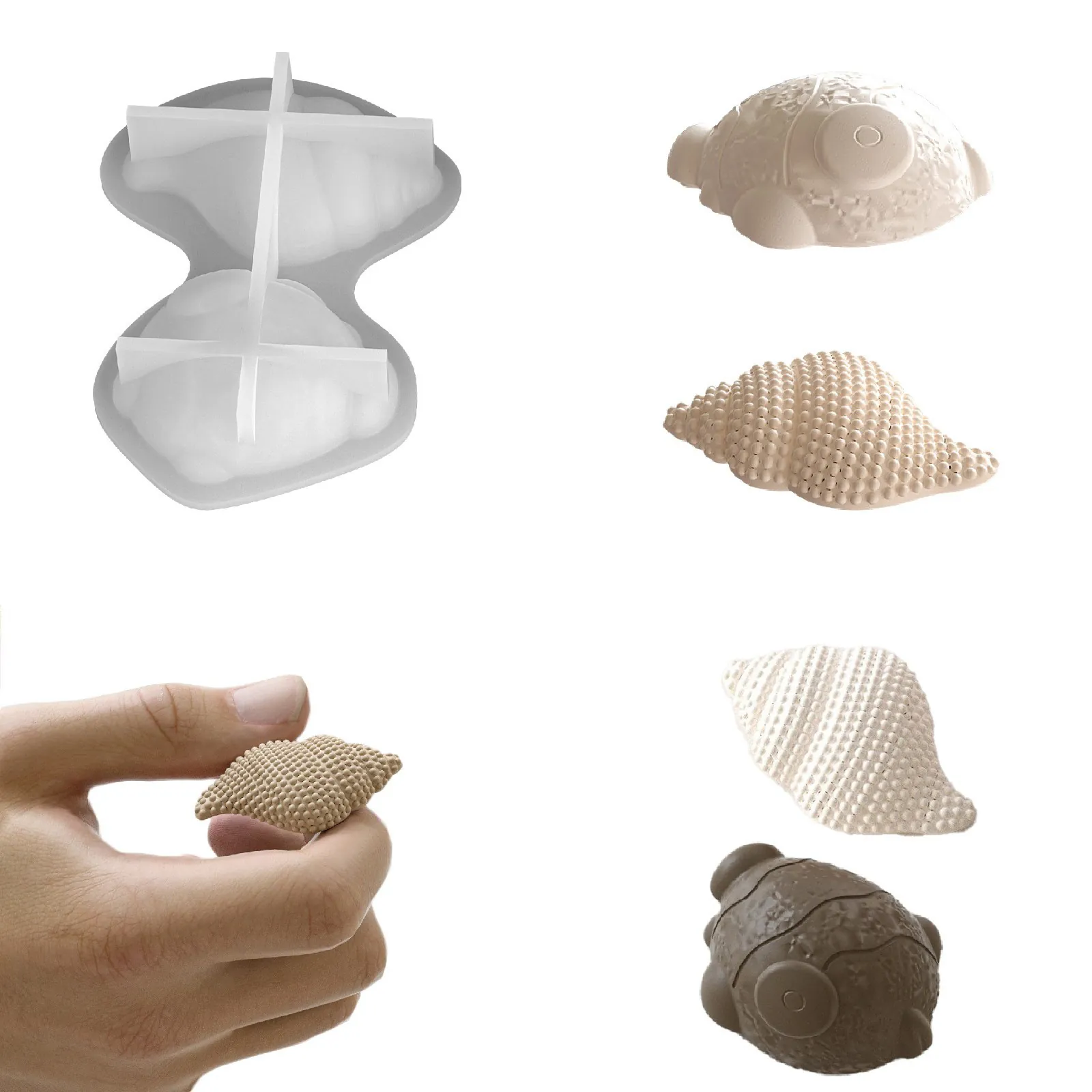 Mini Seashell Conch Silicone Mold For Resin DIY Fish Pendant Keychain Jewelry Making Tools Handmade Craft Supplies