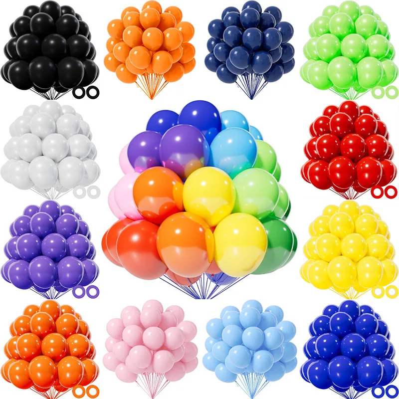 Thickened Round Latex Balloons Matte Metallic Macaron Party Wedding Decoration Festival Celebration Birthday Props