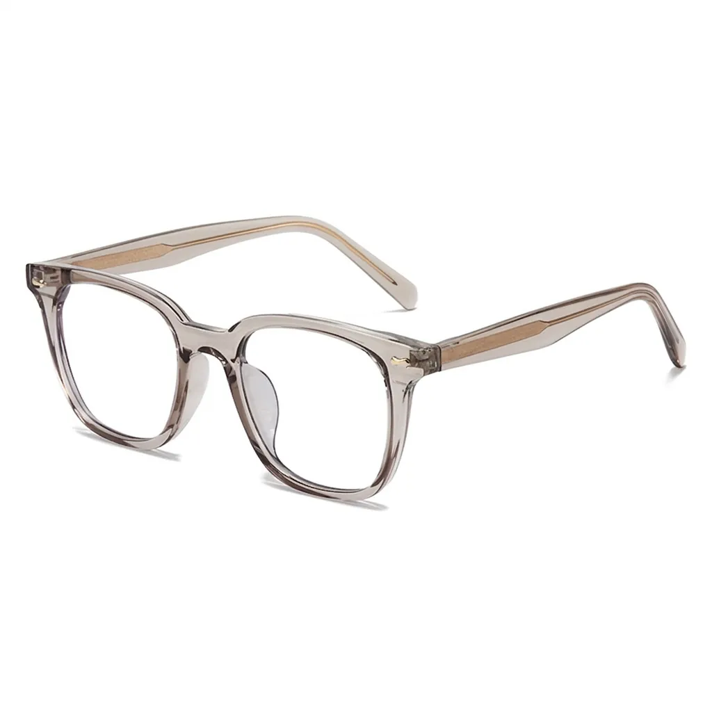 Montura Óptica Cuadrada Retro Anti Luz Azul TR90 Metal Material Mixto Moda Unisex Artesanal Lentes Transparentes Eyewear