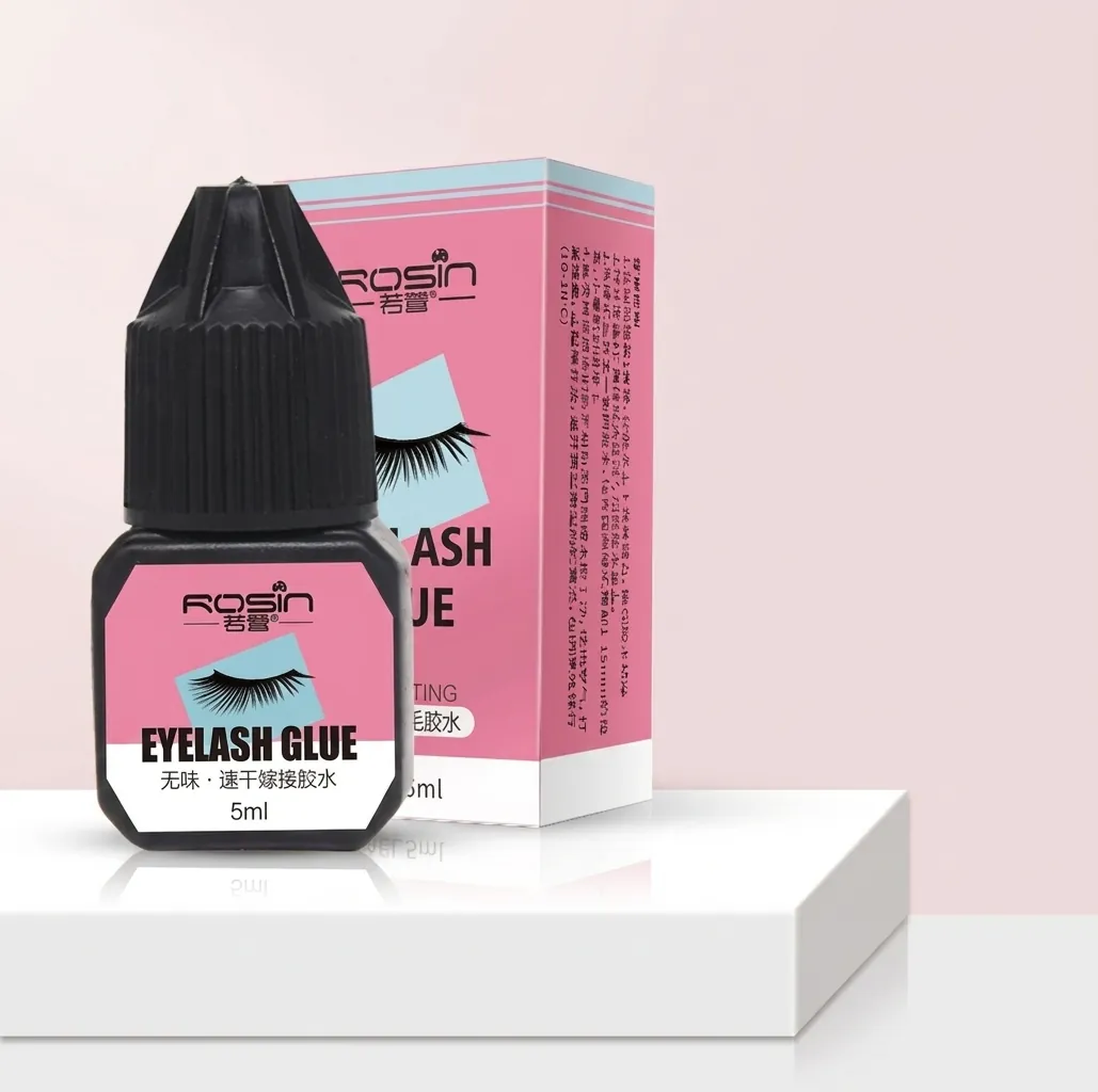 Eyelash Grafting Glue Odorless Fast Drying Black Adhesive For Lash Extensions Professional Individual Use Gentle Formula