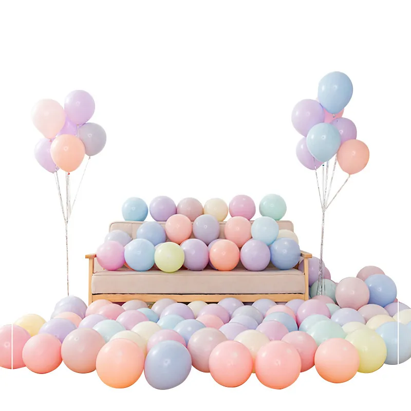 Macaron Pastel Latex Balloons Matte Decorative For Birthday Party Wedding Anniversary Baby Shower Celebration Various Sizes Elegant