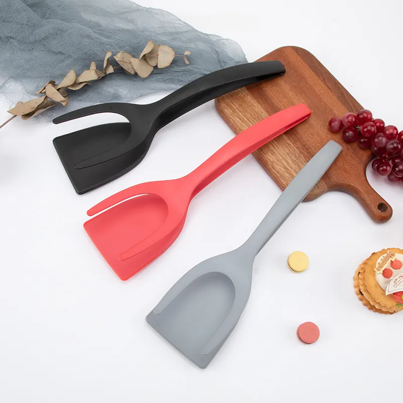 Spatula Tong Heat Resistant Nylon Steak Frying Turner Multi-Functional Non-Stick Kitchen Cooking Tool