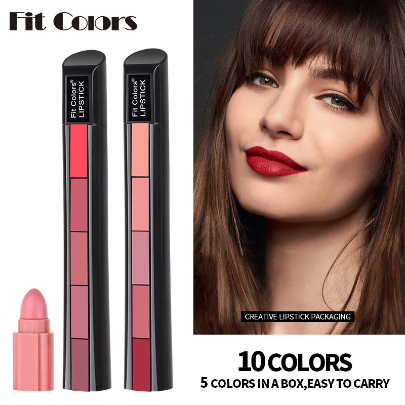 Rouge À Lèvres Mat Velours Empilable Combinable Imperméable Longue Tenue Sans Transfert Portable Pour Femmes