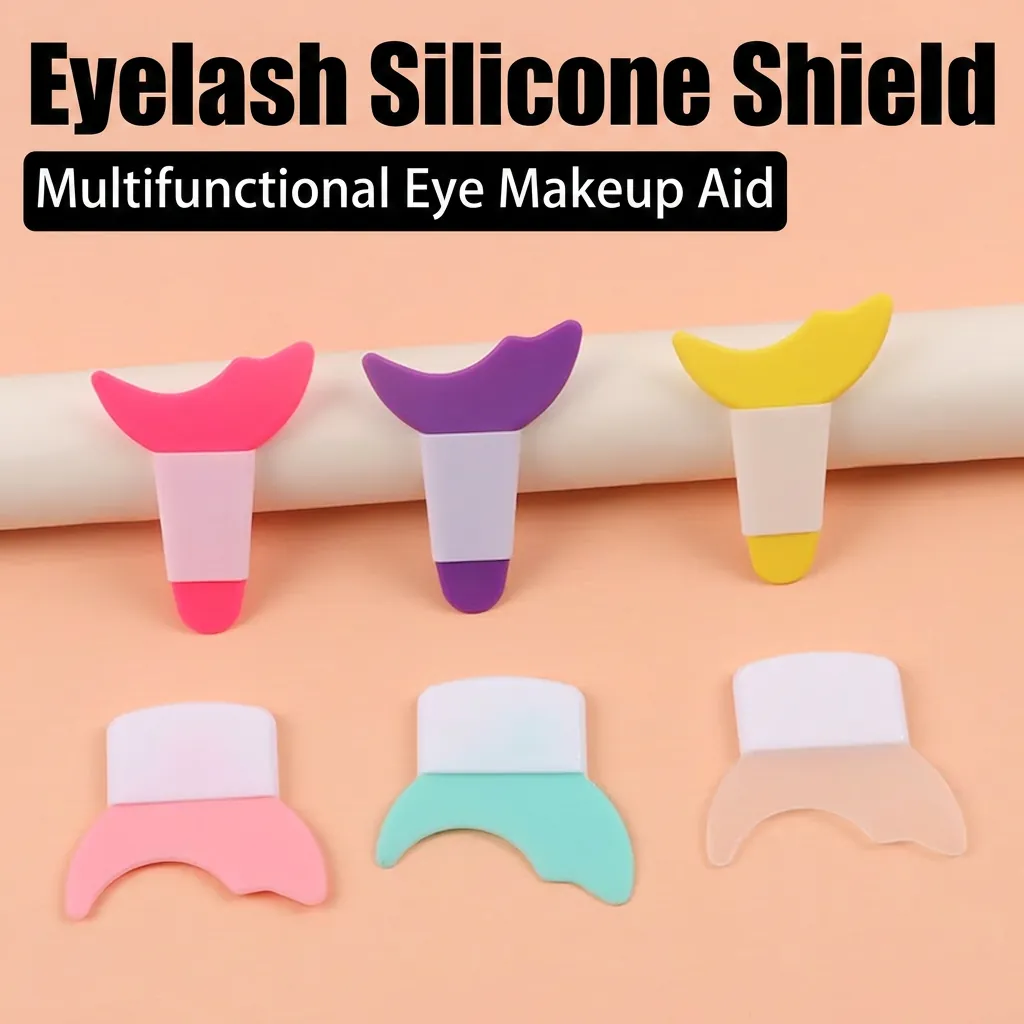Silicone Eyelash Shield Mascara Baffle Eyeliner Guard Eyeshadow Guide Makeup Auxiliary Tool For Beginners Soft Flexible