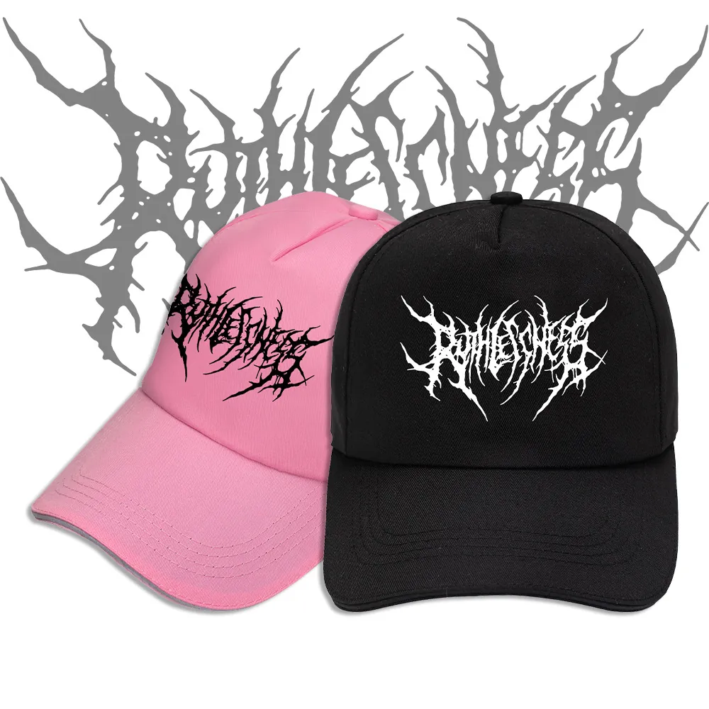 Cappello Da Baseball In Cotone Stampa Lettere Gotiche Cappello Da Sole Regolabile Esterno Hip Hop Per Uomini Donne