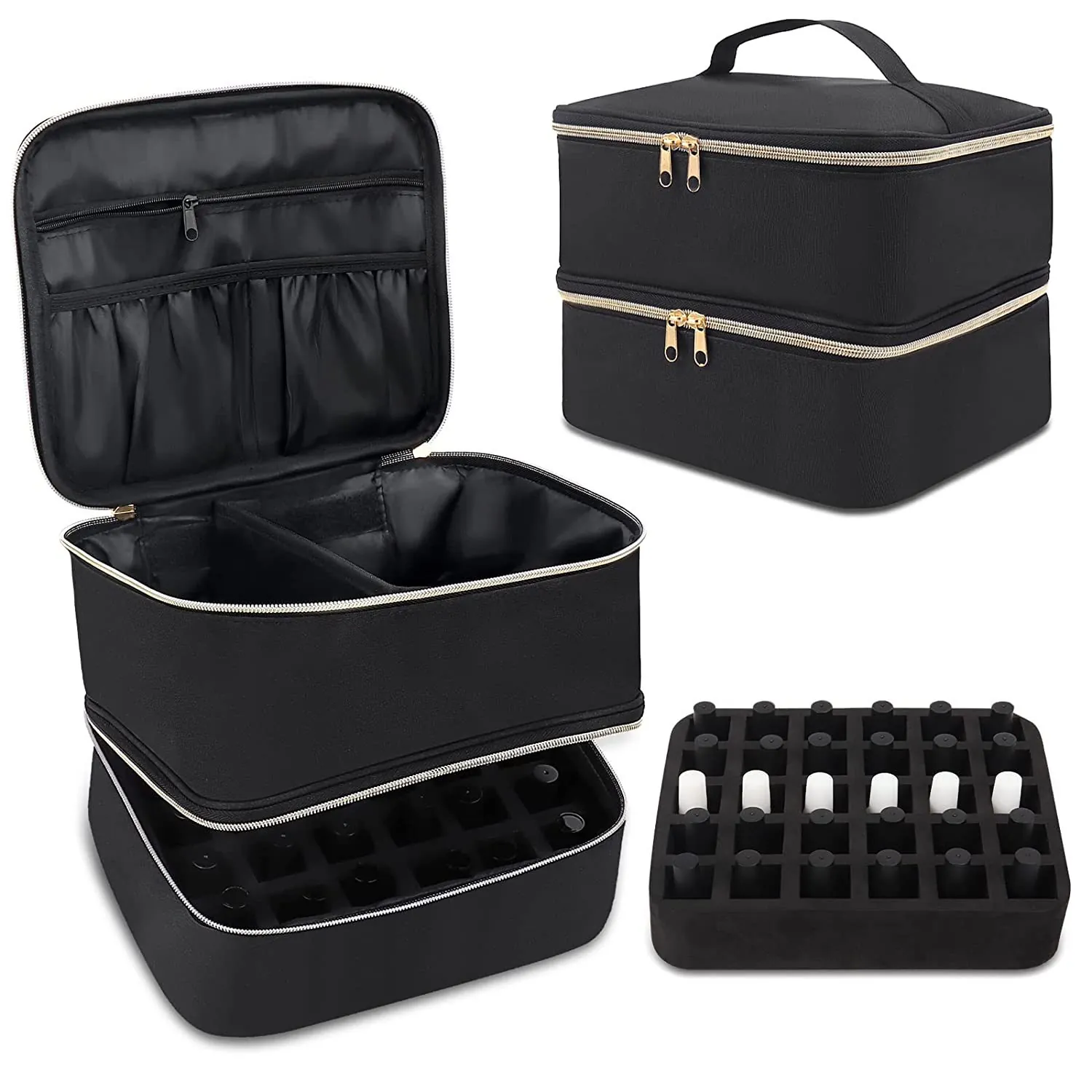 Casual Effen Kleur Nylon Opbergtas Make-uptassen