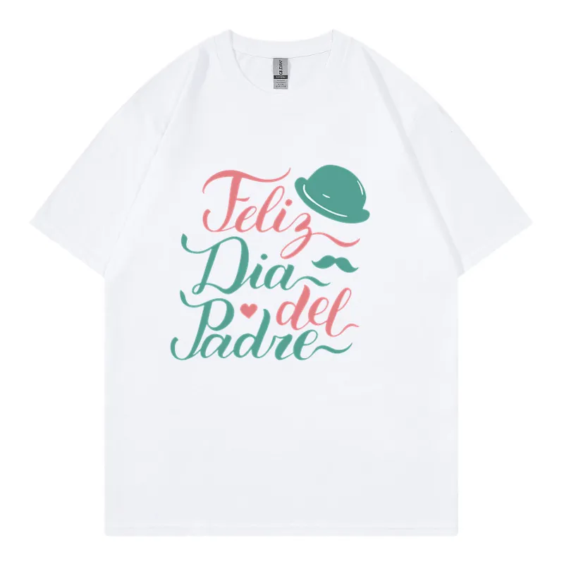 Men T-Shirt Cotton Short Sleeve Round Neck Fathers Day Gift Casual Printed Graphic Tee