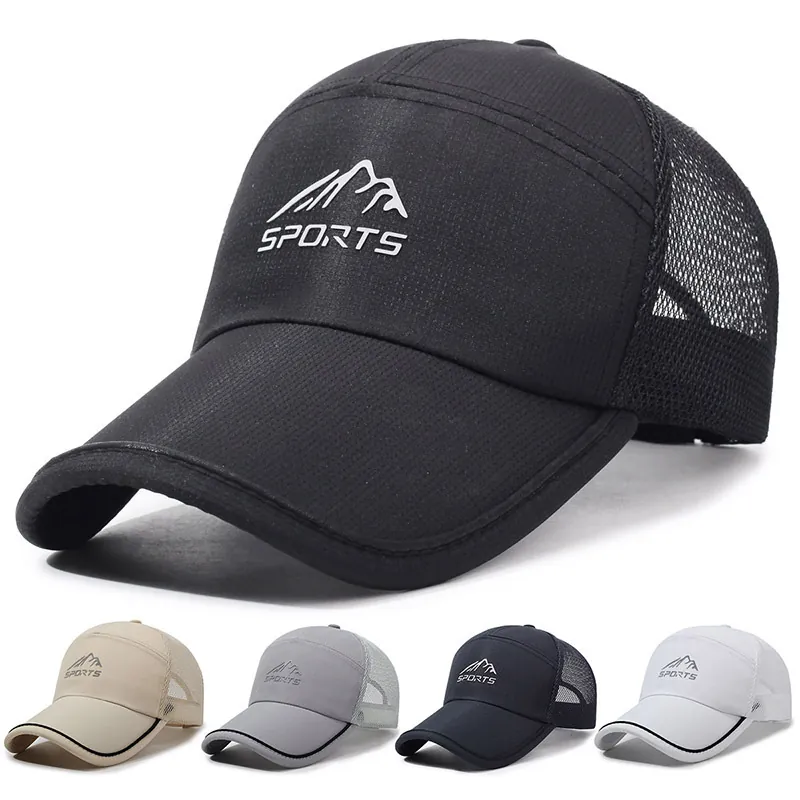 Cappellino Da Baseball In Rete Asciugatura Rapida Traspirante Sport All Aperto Protezione Solare Cappello Trucker Uomo