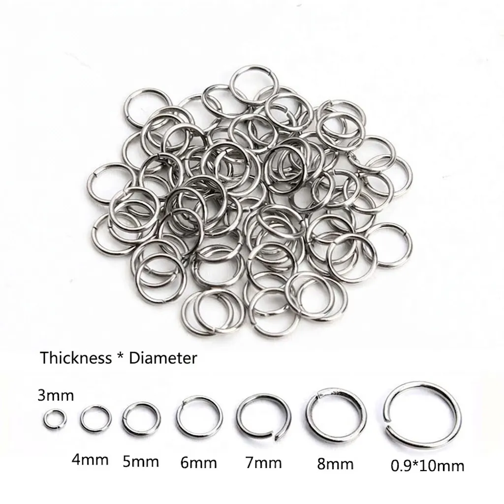 Iron Open Jump Rings Round Connection Loops For DIY Jewelry Making Findings Accessories Handcrafted Craft Supplies
