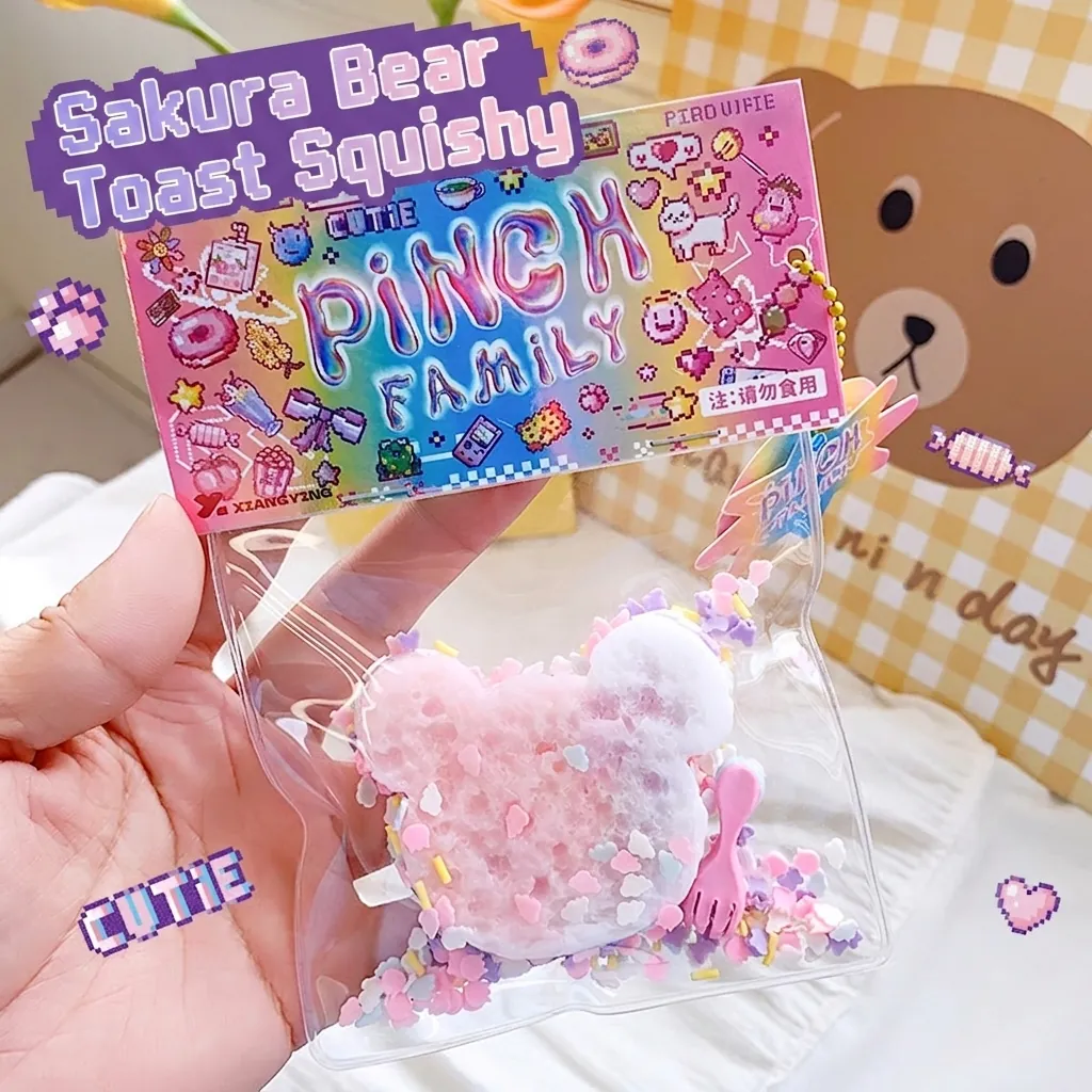 Squishy Stress Relief Fidget Toy Cute Cartoon Food Animals Soft TPR Sensory Hand Squeeze Toy For Kids Adults