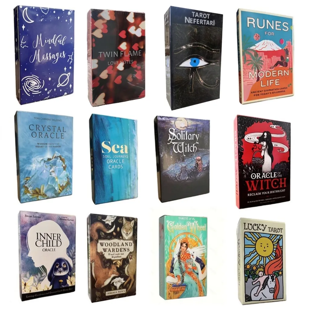 Tarot Deck Oracle Cards Divination Spiritual Guidance Fate Board Game English Version Paper Card