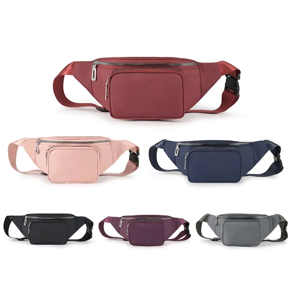 Fashion Waist Bag Waterproof Oxford Cloth Multi Layer Crossbody Fanny Pack For Women And Men Casual Sports Travel