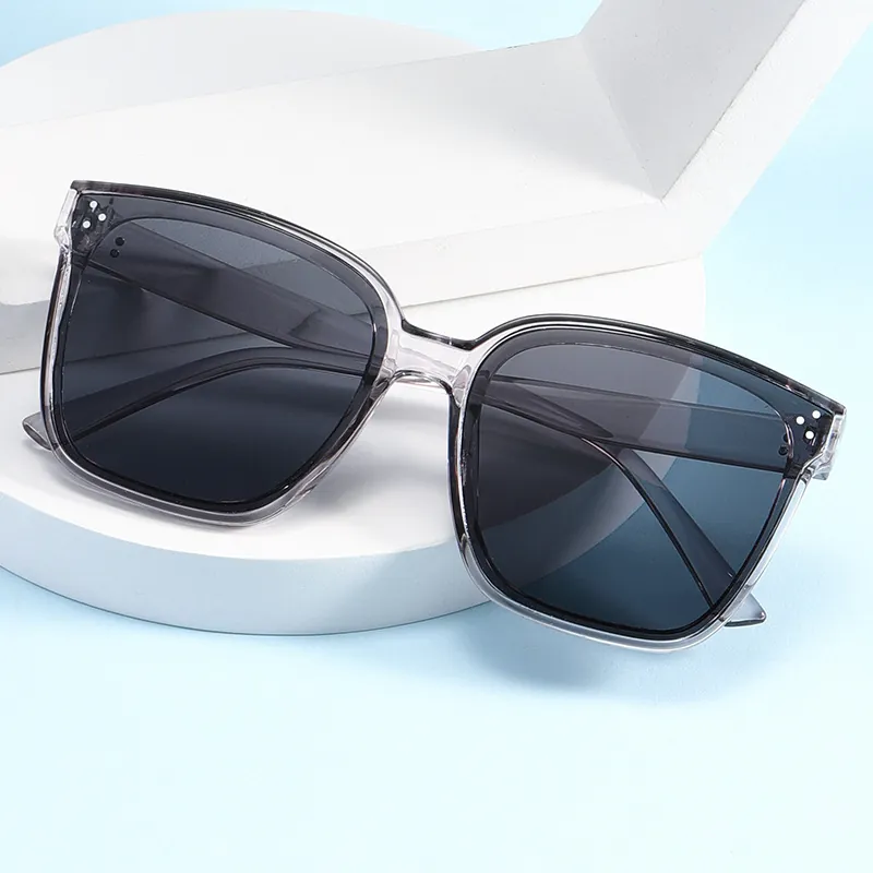 Oversized Square Sunglasses PC Frame AC Lens UV400 Protection Fashion Driving Eyewear For Men And Women