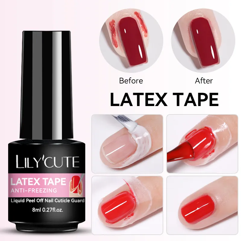 Peel Off Latex Tape Nail Liquid Cuticle Guard Skin Protector Anti Freezing Quick Dry Manicure Tool