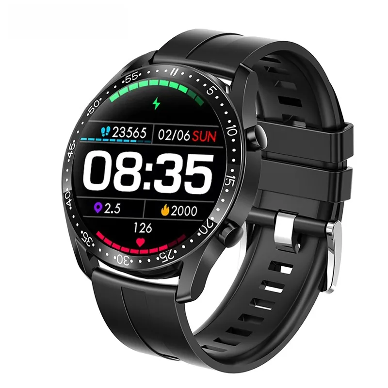 Smartwatch Herren Bluetooth Anrufe Fitness Tracker Herzfrequenzmesser Wasserdichte Sport Uhr