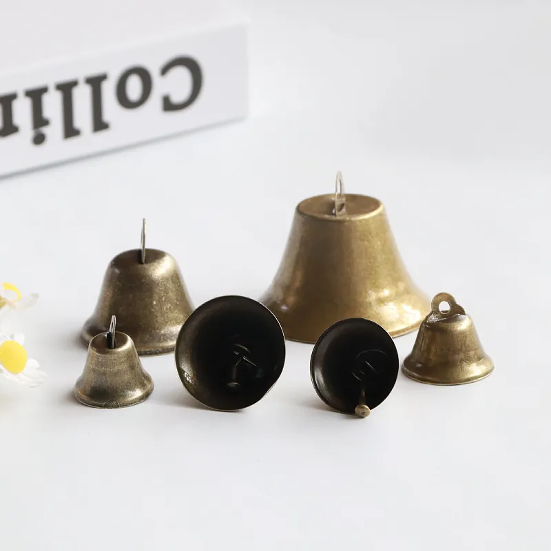 Vintage Metal Bells Antique Bronze Tone For DIY Crafts Christmas Tree Decoration Wind Chime Making Retro Hanging Ornament