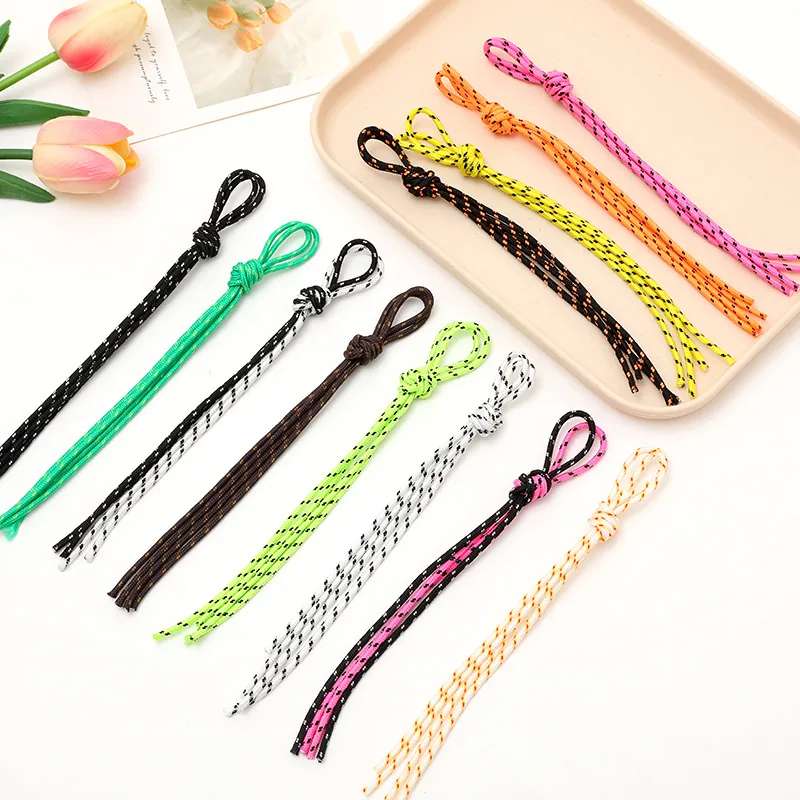 Colorful Hand-Woven Rope Phone Strap Anti-Loss Keychain Pendant Reflective Cord For Phone Case Bag Key Accessories Women