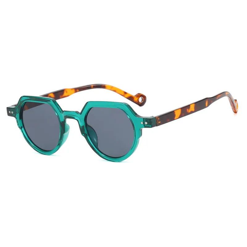 Retro Sechseck Sonnenbrille Mit PC Rahmen Und AC Gläsern UV400 Schutz Für Damen Und Herren Geometrisches Design