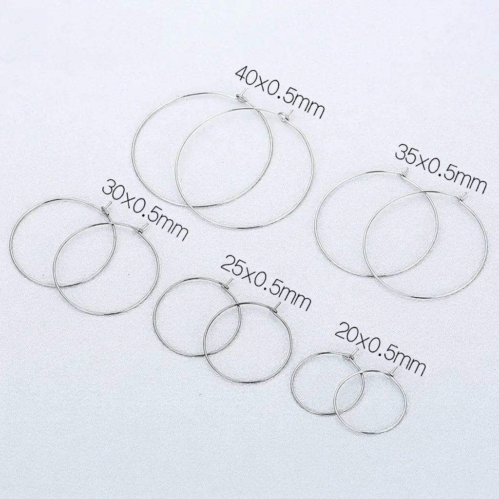 Orecchini A Cerchio Minimalisti In Acciaio Inossidabile Tondi Gioielli Raffinati Per Donna Moda Fai Da Te