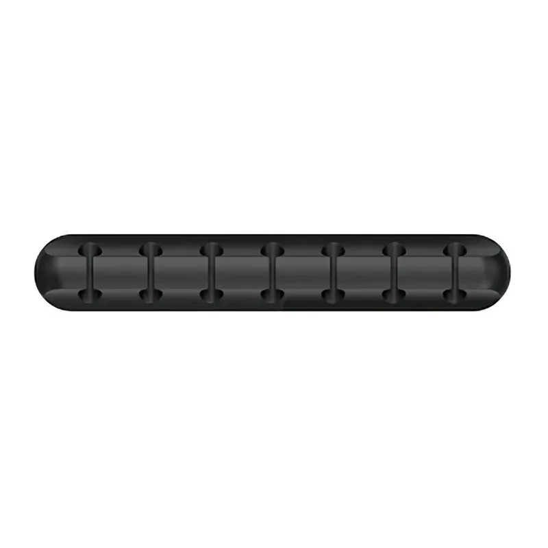 Desktop TPR Cable Organizer Self Adhesive 5 Slots Cable Holder Clips For Mobile Phone Charging Data Line Earphone Management