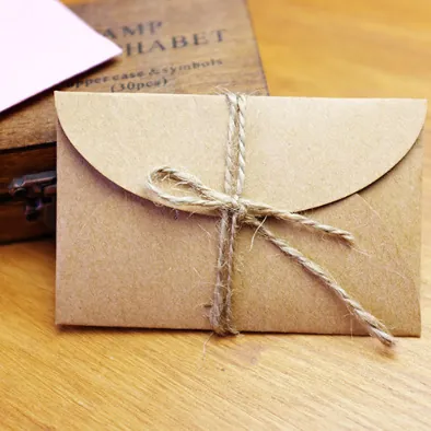 Retro Mini Kraftpapier Enveloppen DIY Kleine Cadeaubon Enveloppen Voor Wenskaarten Uitnodigingen Briefpapier