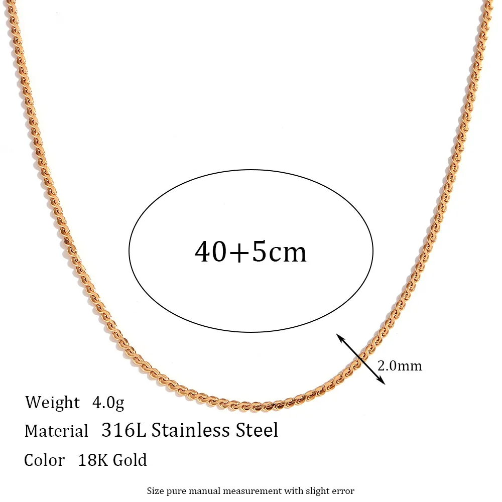 Minimalistische Edelstahl S-Kette Halskette Armband Fußkettchen Set Für Damen 18K Vergoldet Mode Schmuck Zubehör Täglicher Gebrauch