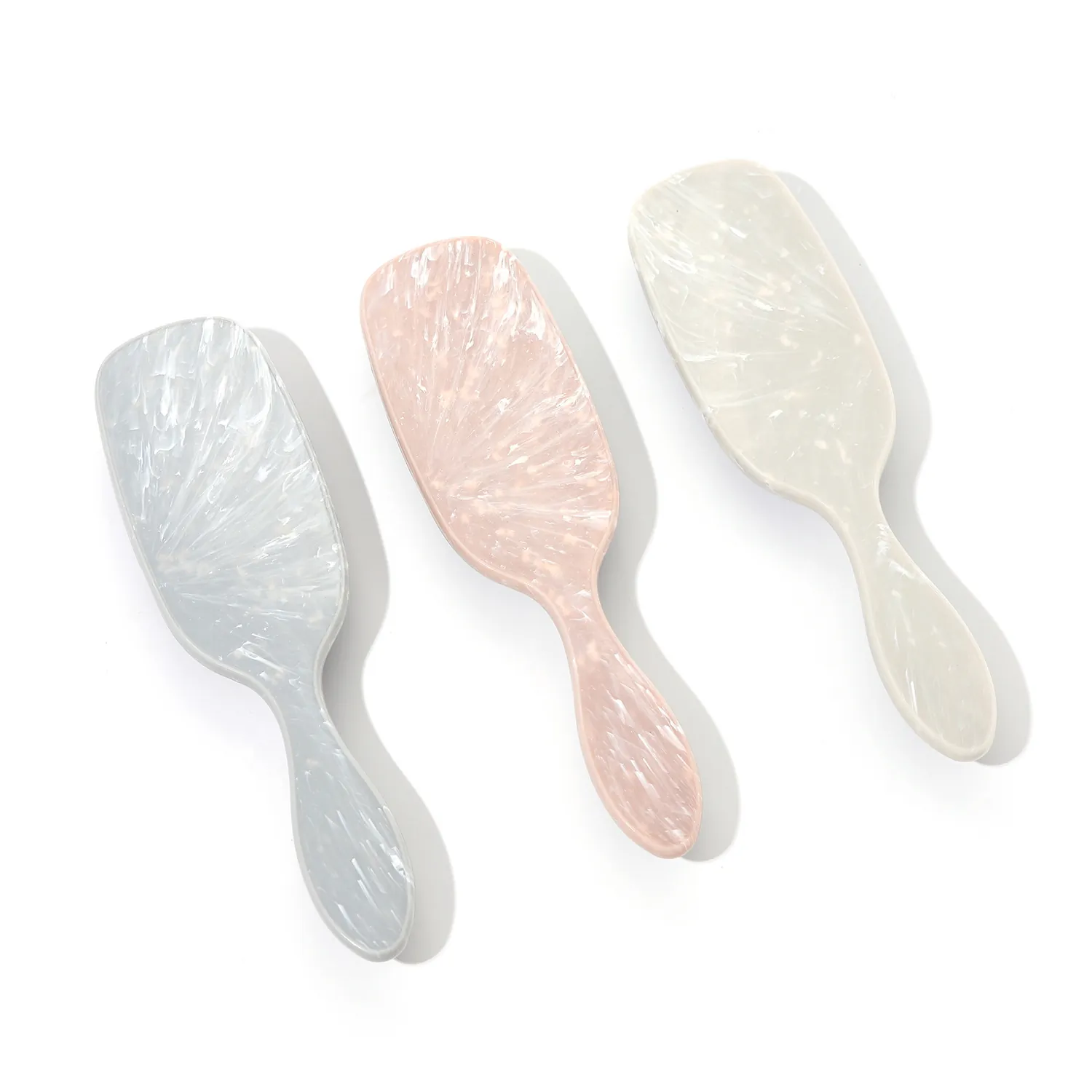 Marble Pattern Air Cushion Hairbrush Scalp Massage Detangling Comb ABS Plastic Ergonomic Wet Dry Hair Styling Tool