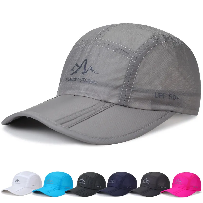 Quick Drying Outdoor Baseball Cap UPF 50 Sun Protection Foldable Portable Sport Hat For Men Women