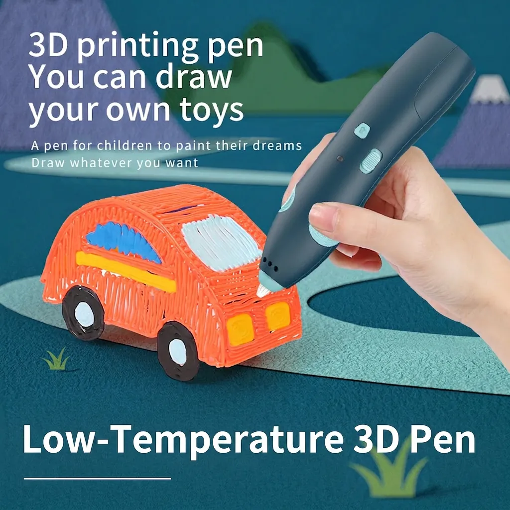 Stylo D'impression 3D Pour Enfants Basse Température USB Rechargeable Sans Fil Stylo Graffiti Éducatif ABS Plastique