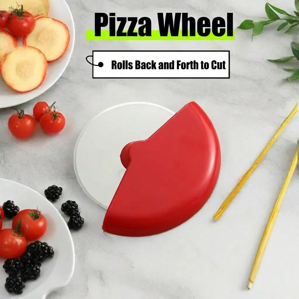 Pizza Cutter Wheel Stainless Steel Circular Blade Ergonomic PP Handle Baking Dough Slicer Gadget Tool