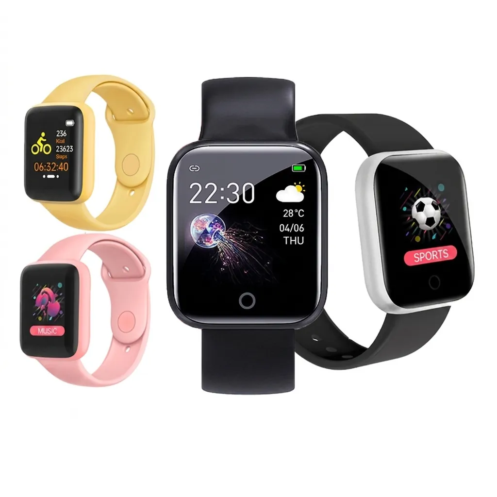 Smartwatch Silikonarmband Fitness Tracker Herzfrequenz Blutdruck Bluetooth Sport Armband Für Herren Damen