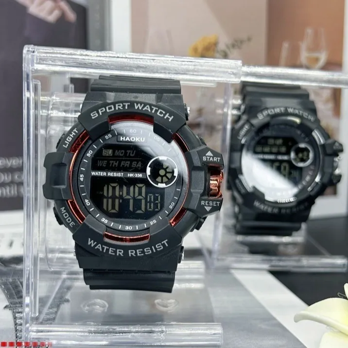 Montre de Sport Numérique Pour Hommes Femmes Étudiants Rétroéclairage Alarme Chronomètre Étanche Montre Électronique de Sport