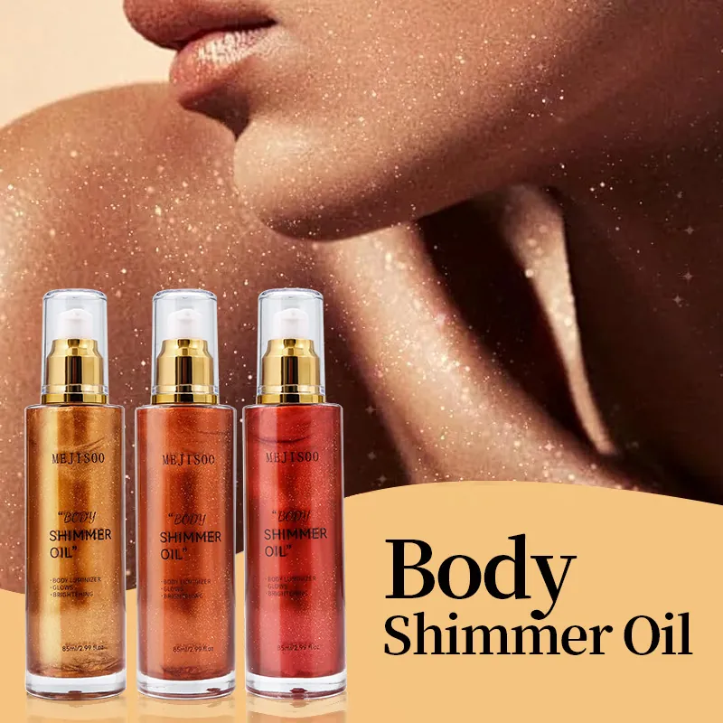 Huile Scintillante Corps Enlumineur Liquide Glow Brightening Visage Corps Illuminateur Hydratant Éclat Durable