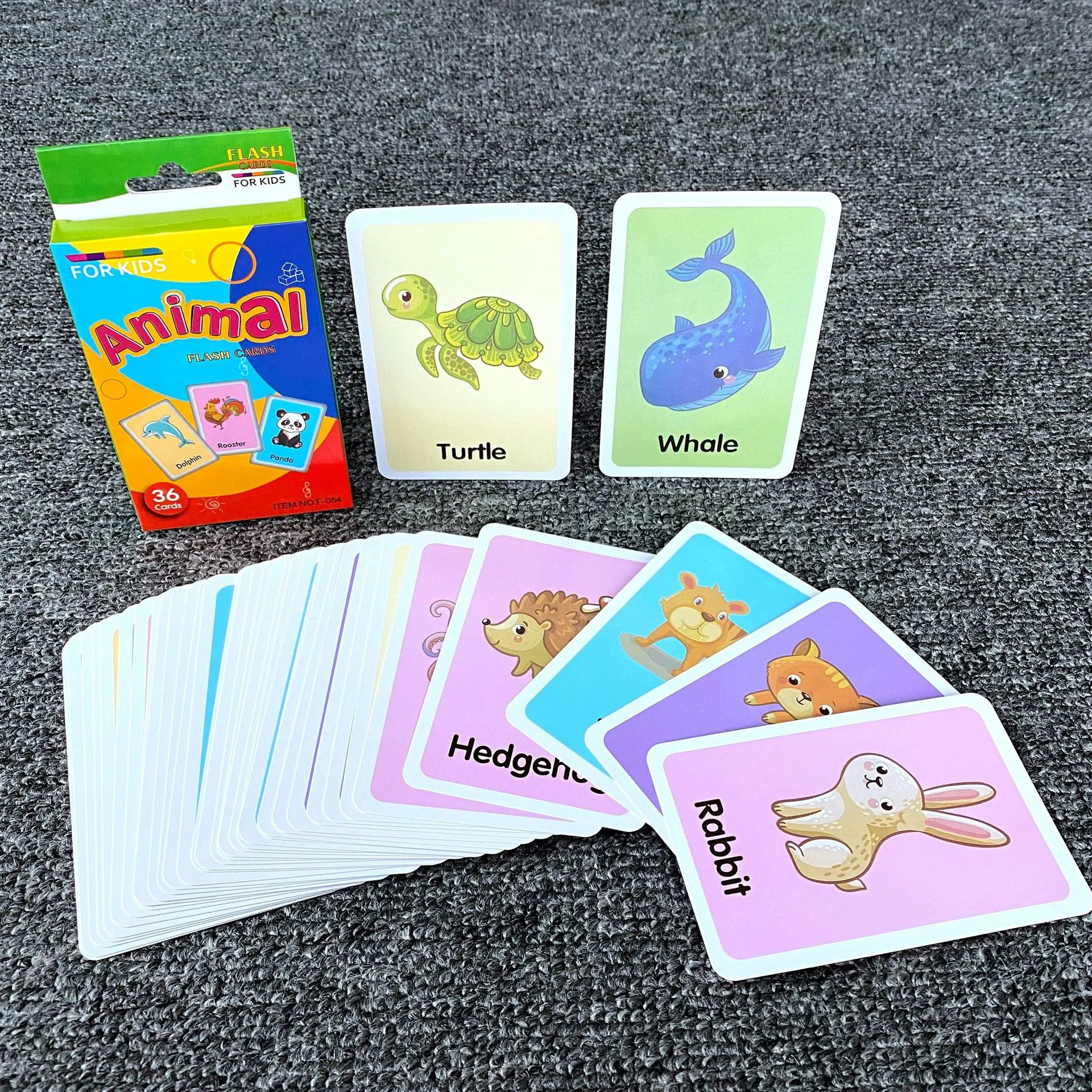 Children English Flash Cards Learning Animal Shape Color Time Fruit Body Parts Vegetables Educational Paper Toy Novelty