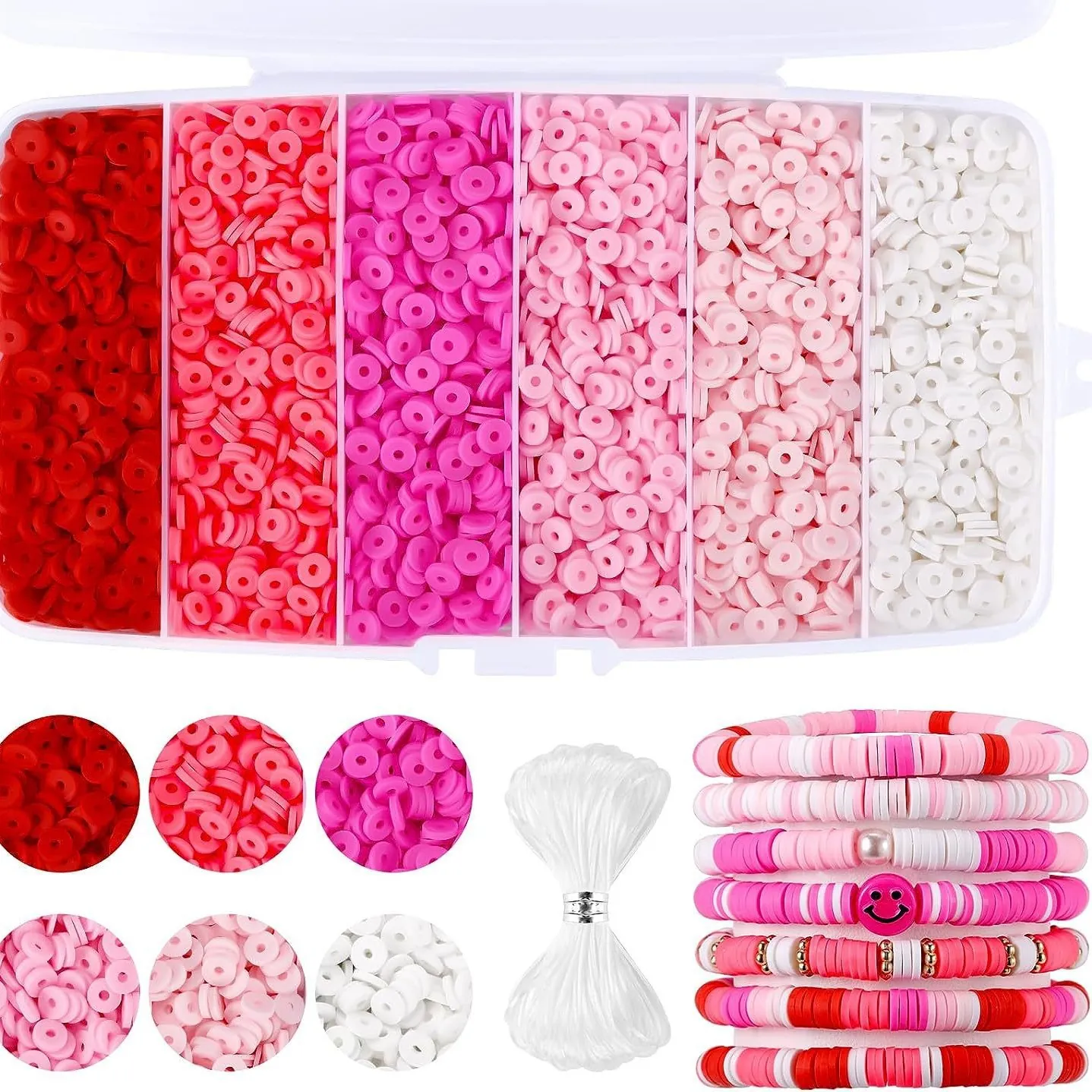 Perles En Pâte Polymère Accessoire Fabrication Bijoux DIY Pour Bracelet Collier Avec Perles Lettres Et Pendentifs Heishi