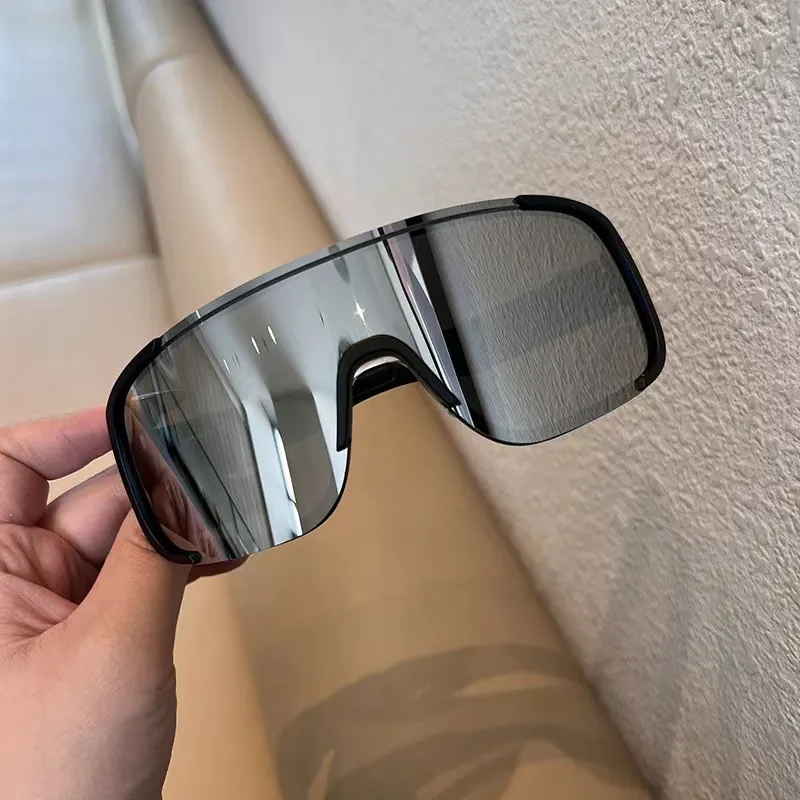 Sports Sunglasses Cycling Glasses One Piece Large Frame PC Material UV400 Protection Windproof Outdoor Hiking For Men Women