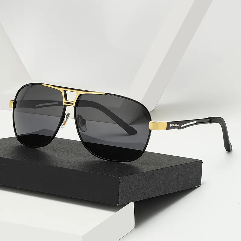 Occhiali Da Sole Aviator Polarizzati Fotocromatici Montura In Metallo Protezione UV400 Guida Pesca Uomini