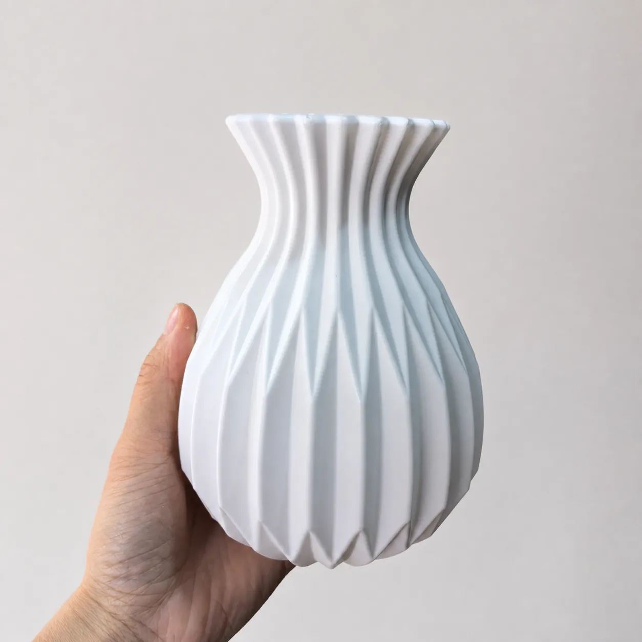 Nordische Kunststoff Blumenvase Geometrisches Origami Design Für Hydroponik Moderne Minimalistische Desktop Heimdeko