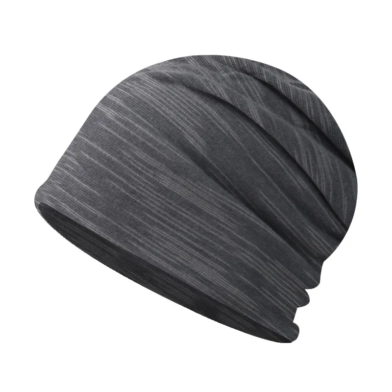 Slouchy Beanie Knit Hat Cotton Blend Space Dye Lightweight Breathable Skull Cap Unisex Casual