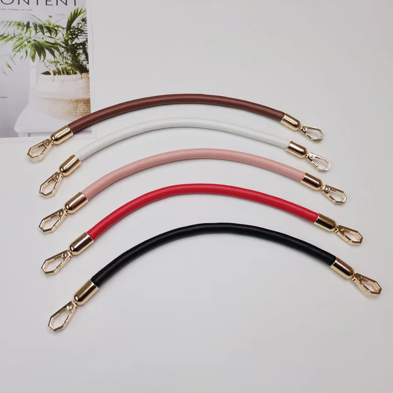 PU Leather Replacement Bag Strap Handle With Metal Swivel Hooks DIY Handbag Fashion Accessories