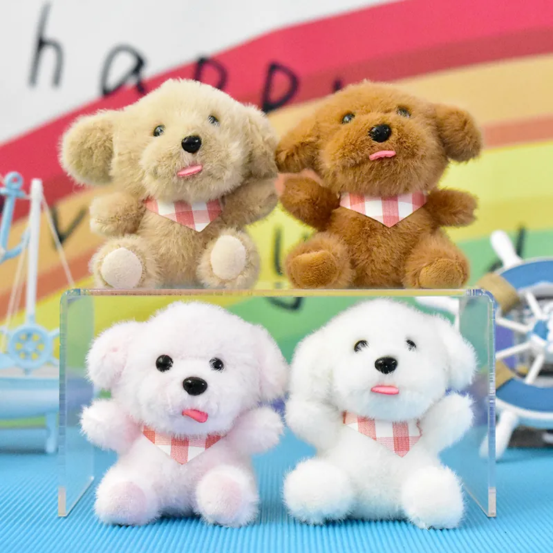 Χαριτωμένο Λούτρινο Μπρελόκ Σκύλος Teddy Γεμιστό Ζωάκι Παιχνίδι Μίνι Κούκλα Κρεμαστό Κόσμημα Για Τσάντα Δώρο
