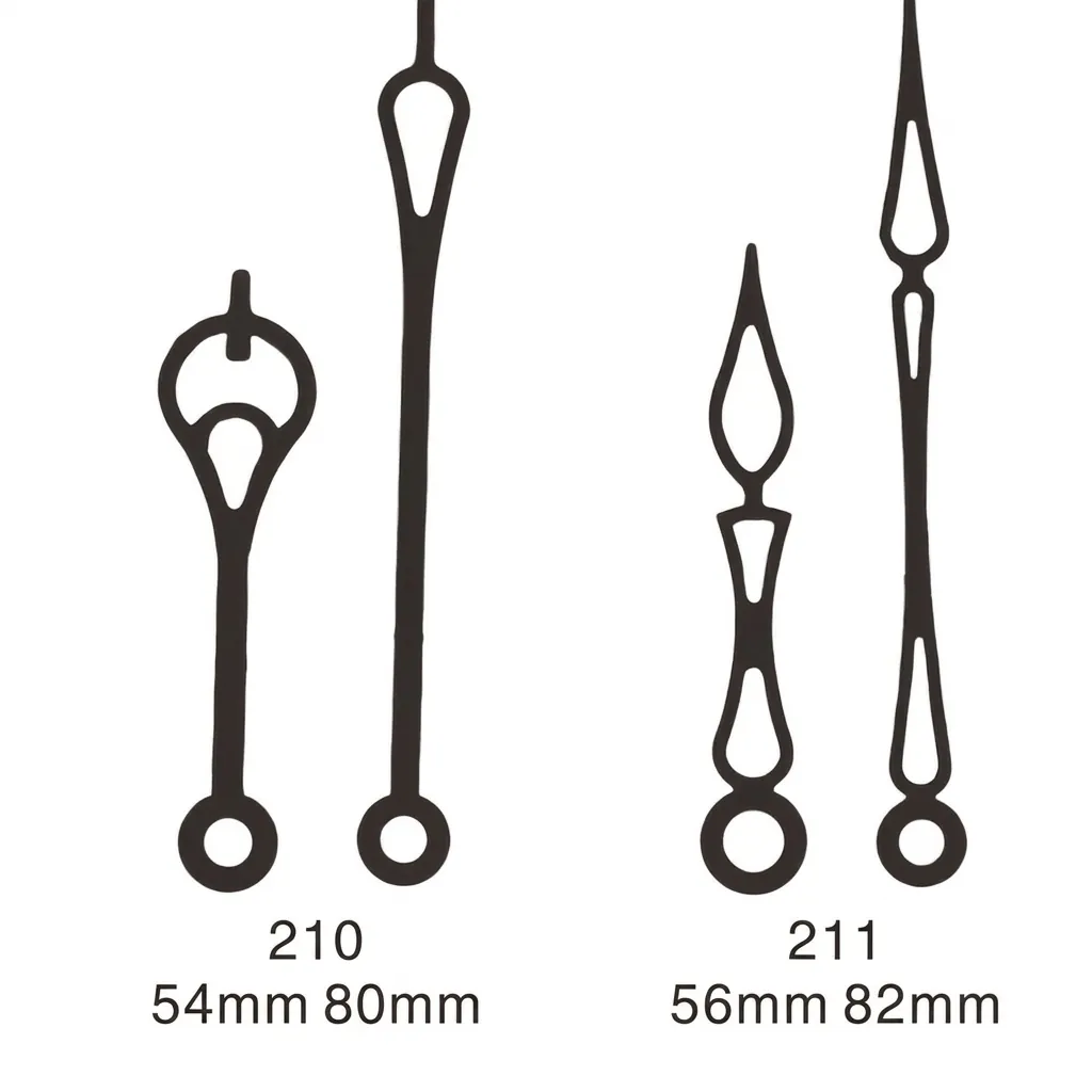 Lancette Per Orologio In Alluminio Per Riparazione Orologio Da Parete Al Quarzo DIY Silenzioso Metallo Ore Minuti