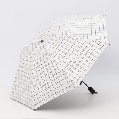 Ombrello Pieghevole Manuale Protezione Solare Impermeabile Pongee Ombrello Rivestimento Nero 8 Stecche Ombrello Da Viaggio Portatile Per Adulti